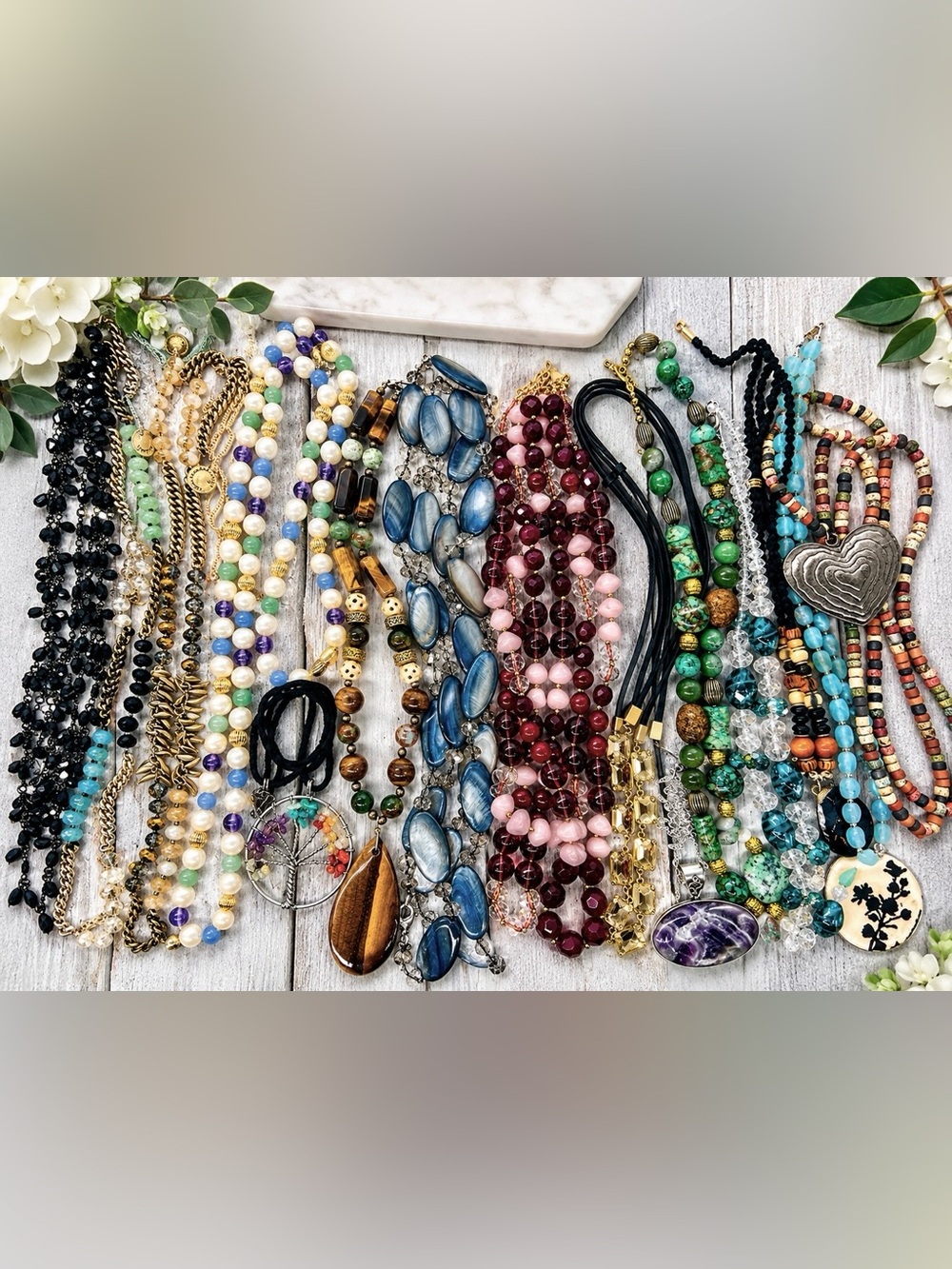 503. Resale Lot of 15 Necklaces Stella & Dot, Chloe & Isabel, Cookie Lee
